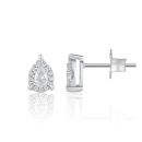 9ct White Gold Pear 0.20ct Lab Grown Diamond Pear Studs