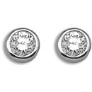 18ct White Gold 0.50ct Diamond Rubover Earrings