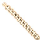 14ct Yellow Gold Monaco Curb Classic Plain Lock Bracelet 8.5"