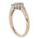9ct Yellow Gold 0.20ct Brilliant Cut Diamond Cluster Ring