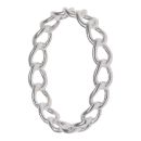 Silver Curb Band Ring By Icesia