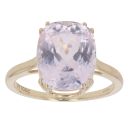 9ct Yellow Gold Kunzite Single Stone Ring