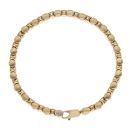 18ct Yellow Gold Beaded Fancy Bracelet 7.5"