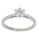 18ct White Gold 0.50ct Brilliant Cut Diamond Solitaire Ring