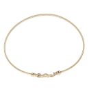 9ct Yellow Gold Patterned Hinged Bangle