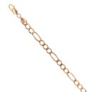 9ct Yellow Gold Figaro Bracelet 8.5"
