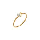 22ct Yellow Gold Heart-Shaped Ring