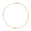 22ct Yellow Gold Slash Bead Bracelet 7"