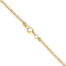 22ct Yellow Gold Flat Milan Chain 16"