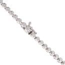 14ct White Gold 5.00ct Brilliant Cut Diamond Chain 32"