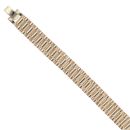 9ct Yellow Gold Watch Strap Style Bracelet 8"