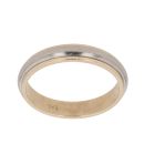 14ct Yellow and White Gold Wedding Band 3mm