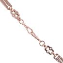 9ct Rose Gold Stars And Bars T-Bar Chain 20"