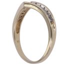 9ct Yellow Gold 0.25ct Brilliant Cut Diamond Wishbone Ring