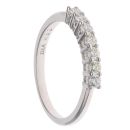 18ct White Gold 0.33ct Brilliant Cut Diamond Seven Stone Eternity Ring