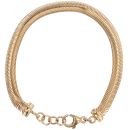 9ct Yellow Gold Flat Snake Bracelet 8"