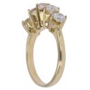 18ct Yellow Gold 1.75ct Brilliant Cut Diamond Five Stone Ring