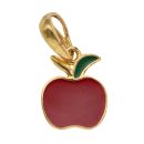 22ct Yellow Gold Enamelled Apple Pendant