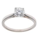 18ct White Gold 1.02ct Brilliant Cut Lab Grown Diamond Solitaire Ring
