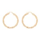 18ct Yellow Gold Twist Hoop Earrings