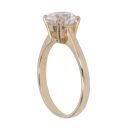 9ct Yellow Gold Cubic Zirconia Solitaire Ring