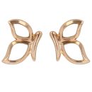 22ct Rose Gold Butterfly Stud Earrings