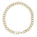 9ct Yellow Gold Curb Bracelet 7.5"