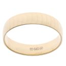14ct Yellow Gold Textured Wedding Band 5mm