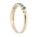 9ct Yellow Gold Emerald Eternity Ring
