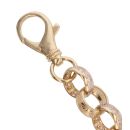 9ct Yellow Gold Cubic Zirconia Belcher Bracelet 8.5"