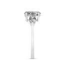 9ct White Gold 1.30ct Mixed Shape Trilogy Lab Grown Diamond Ring (Oval And Pear Cuts)