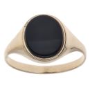 9ct Yellow Gold Onyx Signet Ring