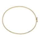 9ct Yellow Gold Patterned Hinged Bangle