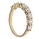 14ct Yellow Gold 1.50ct Brilliant Cut Diamond Half Eternity Ring