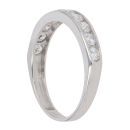 9ct White Gold Cubic Zirconia Half Eternity Ring