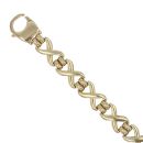 9ct Yellow Gold Crosses Fancy Bracelet 8"