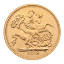 2019 Elizabeth II Fifth Portrait UK Full Sovereign Coin