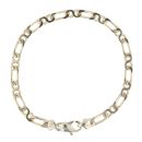 9ct Yellow Gold Infinity Bar Bracelet 8"