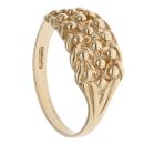 9ct Yellow Gold Three Row Keeper Ring