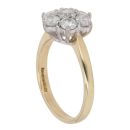 18ct Yellow Gold 1.50ct Brilliant Cut Diamond Cluster Ring