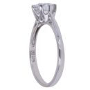 9ct White Gold Cubic Zirconia Solitaire Ring