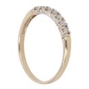 9ct Yellow Gold 0.20ct Brilliant Cut Diamond Half Eternity Ring