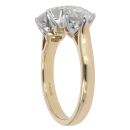 18ct Yellow Gold 2.36ct Diamond Trilogy Ring