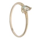 9ct Yellow Gold Prasiolite Single Stone Ring