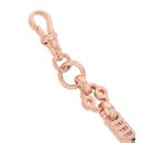9ct Rose Gold Stars and Bars Bracelet 6.5"
