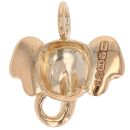 22ct Rose Gold Elephant Pendant