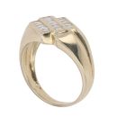 9ct Yellow Gold 0.75ct Princess Cut Diamond Signet Ring