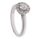 18ct White Gold 0.50ct Brilliant Cut Diamond Cluster Ring
