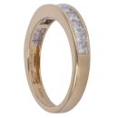 18ct Yellow Gold 1.10ct Princess Cut Diamond Half Eternity Ring