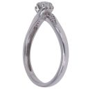 9ct White Gold 0.17ct Brilliant Cut Diamond Solitaire Ring